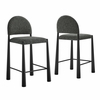 Hayley Upholstered Fabric Counter Stools Set of 2