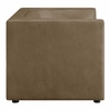 Hilda 67" Curved Back Vegan Leather Loveseat
