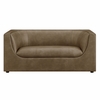 Hilda 67" Curved Back Vegan Leather Loveseat