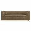 Hilda 86" Curved Back Vegan Leather Sofa