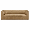 Hilda 86" Curved Back Vegan Leather Sofa