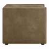 Hilda Curved Back Vegan Leather Armchair