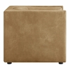Hilda Curved Back Vegan Leather Armchair