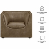 Hilda Curved Back Vegan Leather Armchair