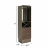 Hole Bar Cabinet in Bronze