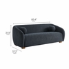 Holland 85" Chenille Fabric Sofa
