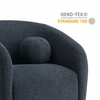 Holland Swivel Chenille Fabric Armchair