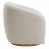 Holland Swivel Chenille Fabric Armchair