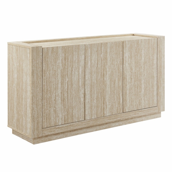 Hollis 59" Travertine Sideboard in Travertine