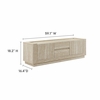Hollis 59" Travertine TV Stand in Travertine