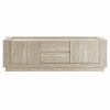 Hollis 59" Travertine TV Stand in Travertine