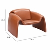 Horten Accent Chair in Brown