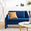 Indicate Performance Velvet Sofa in Navy
