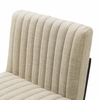 Indulge Channel Tufted Fabric Counter Stools Set of 2 in Beige