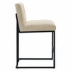 Indulge Channel Tufted Fabric Counter Stools Set of 2 in Beige