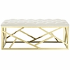 Intersperse Bench MID-2847 in Gold Ivory