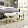 Intersperse Bench MID-2847 in Gold Ivory