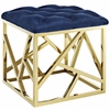 Intersperse Ottoman MID-2845 in Gold Navy