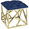 Intersperse Ottoman MID-2845 in Gold Navy