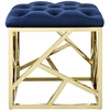 Intersperse Ottoman MID-2845 in Gold Navy