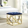 Intersperse Ottoman MID-2845 in Gold Navy