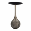 Ionis Accent Table in Black & Antique Silver