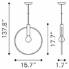 Irenza Ceiling Lamp in Brass