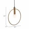 Irenza Ceiling Lamp in Brass