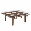 Isby 35 Inch Tempered Glass Coffee Table