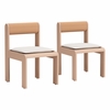 Island Dining Chair Set of 2 in White