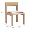 Island Dining Chair Set of 2 in White