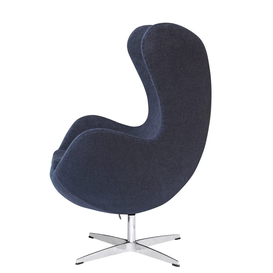 Jacobsen Style Egg Chair Wool Black