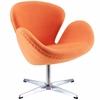 Jacobsen Swan Chair Wool Orange