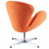 Jacobsen Swan Chair Wool Orange