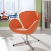 Jacobsen Swan Chair Wool Orange