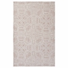 Javiera Contemporary Moroccan 5x8 Area Rug in Ivory and Cameo Rose