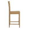 Jax Oak Wood Counter Stool With Wavy Razor Back