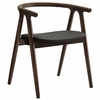 Jax Oak Wood Dining Chair With Wavy Razor Back