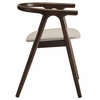 Jax Oak Wood Dining Chair With Wavy Razor Back