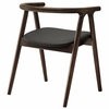 Jax Oak Wood Dining Chair With Wavy Razor Back