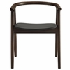 Jax Oak Wood Dining Chair With Wavy Razor Back