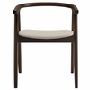 Jax Oak Wood Dining Chair With Wavy Razor Back