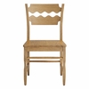 Jax Oak Wood Dining Chair With Wavy Razor Back Set of 2