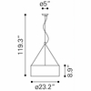 Jena Ceiling Lamp in Chrome