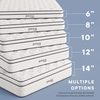 Jenna 12" Innerspring and Foam King Mattress in White