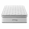 Jenna 14" Innerspring and Foam Twin Mattress in White