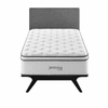 Jenna 14" Innerspring and Foam Twin Mattress in White