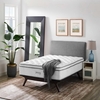 Jenna 14" Innerspring and Foam Twin Mattress in White