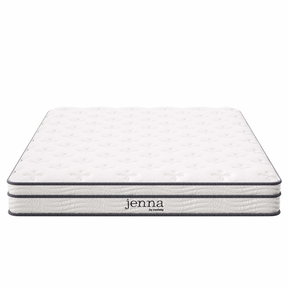 Jenna 6" Innerspring and Foam Full Mattress in White