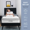Jenna 6" Innerspring and Foam Twin Mattress in White